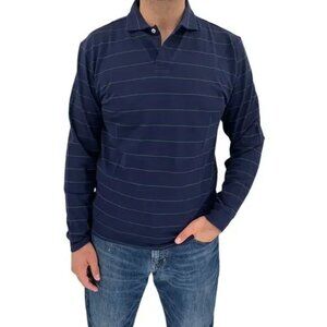 NWT AYR The PhD Greener Pastures Navy Green Stripe Button Down Shirt Medium